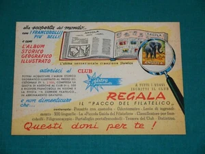 CARTOLINA ASTRA FRANCOBOLLI inserto VOLANTE allegato a Topolino # 193 - Imagen 1 de 2