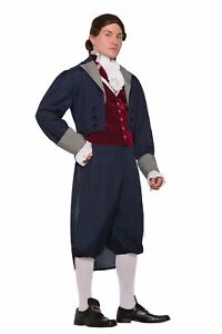 Thomas Jefferson Costume Mens Colonial Officer American Founding Father Std