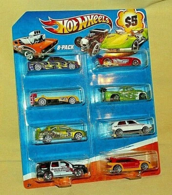 Paquete de 8 camiones Hot Wheels Mattel 2010 X2190 nuevo púrpura llama de acero Chevy 2002* Foto 1 de 4