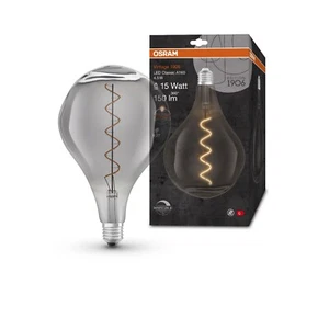 Osram Vintage 1906 LED Spiral Filament Dimmable 4.5W Smoked E27 ES Light Bulb - Picture 1 of 13