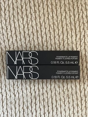 Pigmento labial NARS Powermatte 2 piezas 0,18 oz. tamaño completo nuevo en caja paseo lento 2760 Foto 1 de 2
