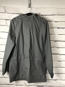 D/Struct Mens Size Small Gray Hooded Button Up Parka Jacket Sherpa Lined - Picture 1 of 6