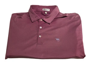 Peter Millar Shirt Men’s Extra Large ￼Lavender summer comfort Polo Camel logo￼ - Picture 1 of 8