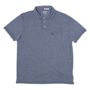TIMBERLAND Slim Fit Mens Polo Shirt Grey L - Picture 1 of 6