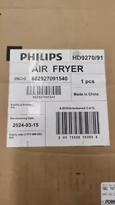 Philips Essential Airfryer XL 2.65lb/6.2L Capacity Digital Rapid HD9270/91 New - Picture 1 of 1