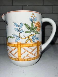 TIFFANY & CO. Chinese Fence & Floral Handled Porcelain Pitcher - Picture 1 of 8