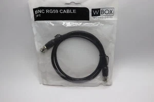 W Box Male to Male BNC RG59 Cable Black 3-ft. 0E-603BNC - Picture 1 of 1