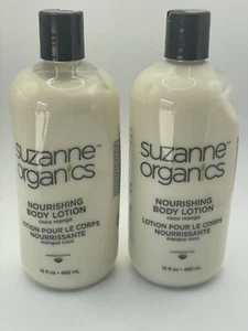 2x SUZANNE ORGANICS  Nourishing Body Lotion  Coco Mango  16 oz Each - New! - Picture 1 of 5