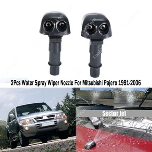 Spray Wiper Nozzle For Mitsubishi Pajero 91-06 2Pcs Front Windshield Washer Jet - Imagen 1 de 18