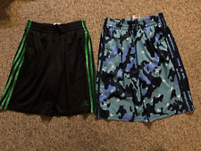 Lot of 2 Boy's Adidas Athletic Shorts Free Shippings Size Large 14-16