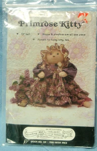 Neu in Verpackung Gooseberry Hill PRIMROSE KITTY Katze Stofftier Puppe Nähen Handarbeit Muster 1988 - Bild 1 von 4