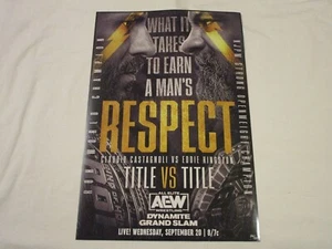 AEW All Elite Wrestling Claudio Castagnoli Eddie Kingston 12x18 Grand Slam 36/50 - Imagen 1 de 11