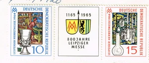 Germany Leipzig Fair 800 Ann stamps 1964 MLH - Picture 1 of 1