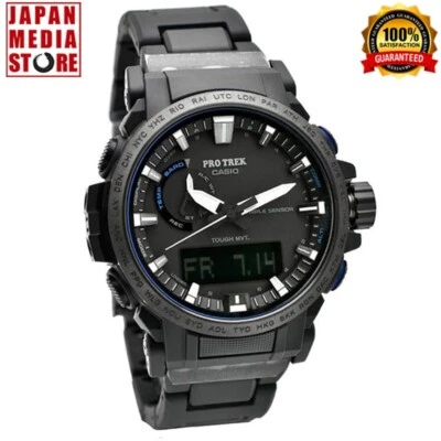Reloj solar para hombre CASIO PRO TREK PRW-61FC-1JF línea de escalador negro banda compuesta Foto 1 de 4