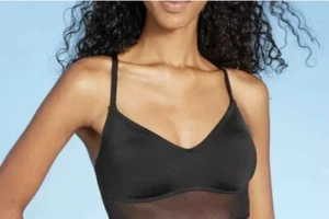 Damen Mesh Longline BH Bikini Oberteil Small - Shade & Shore - Bild 1 von 10