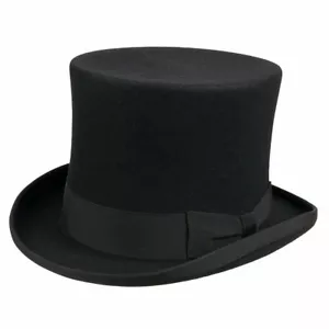 PURE RABBIT FELT CYLINDER HAT - Picture 1 of 1