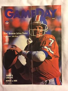 * JOHN ELWAY * Denver Broncos 1990 vs '49ers Game Day Program 08/20/1990 - Picture 1 of 10