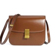 Genuine Leather Flap Bag Single Shoulder Bag Crossbody Handbag 20*16*8/23*18*8CM