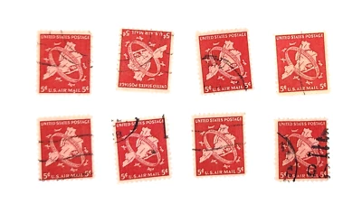 1948 5c New York Jubilee airmail single, Scott #C38, Used, F-VF - Image 1 of 3