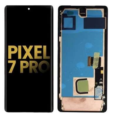 Genuine OLED For Google Pixel 7 Pro LCD Display Touch Digitizer Replacement+Fram - Image 1 of 4