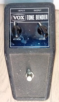 PEDAL DE GUITARRA VOX TONO BENDER FUZZ 3 TRANSISTORES DE SILICONA MKII VARIATION LEGEND  Foto 1 de 4