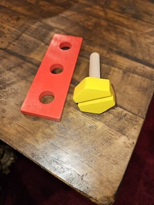 Melissa & Doug Toy Wooden Hand Tool Hardware  Replacement 2 Pieces - Image 1 of 2