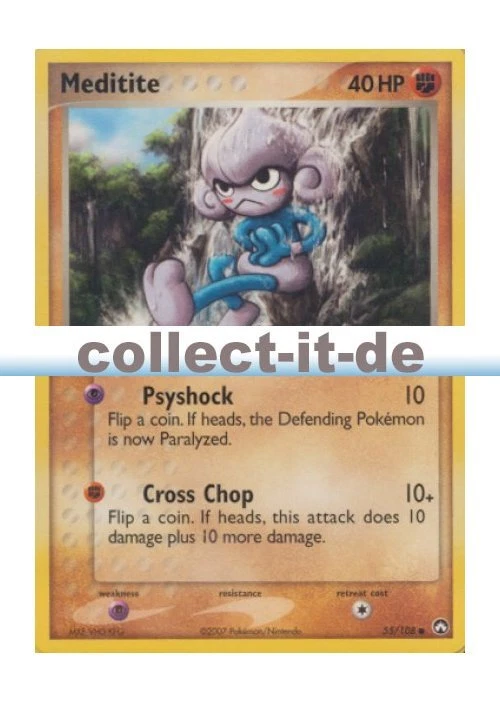 Pokemon EX Power Keepers - 55/108 - Meditite - ENGLISCH - Bild 1 von 1