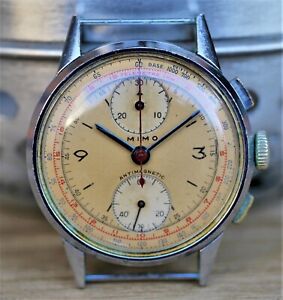 Vintage Watch Armbanduhr MIMO ( Girard Perregaux ) Chronograph Chronographe