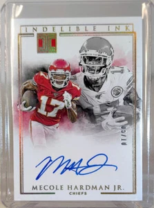 Panini Impeccable 2020 - Mecole Hardman Jr tarjeta automática 5/10 Kansas City Chiefs - Imagen 1 de 2