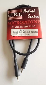 C.B.I. Artist Series Microphone BLMM-3 Instrument Cable XLR Connectors - Picture 1 of 1