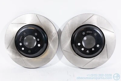 NOS Power Slot Front Brake Rotor Set for 2005-2015 BMW E90 E92 E84 335i X1 - Image 1 of 4