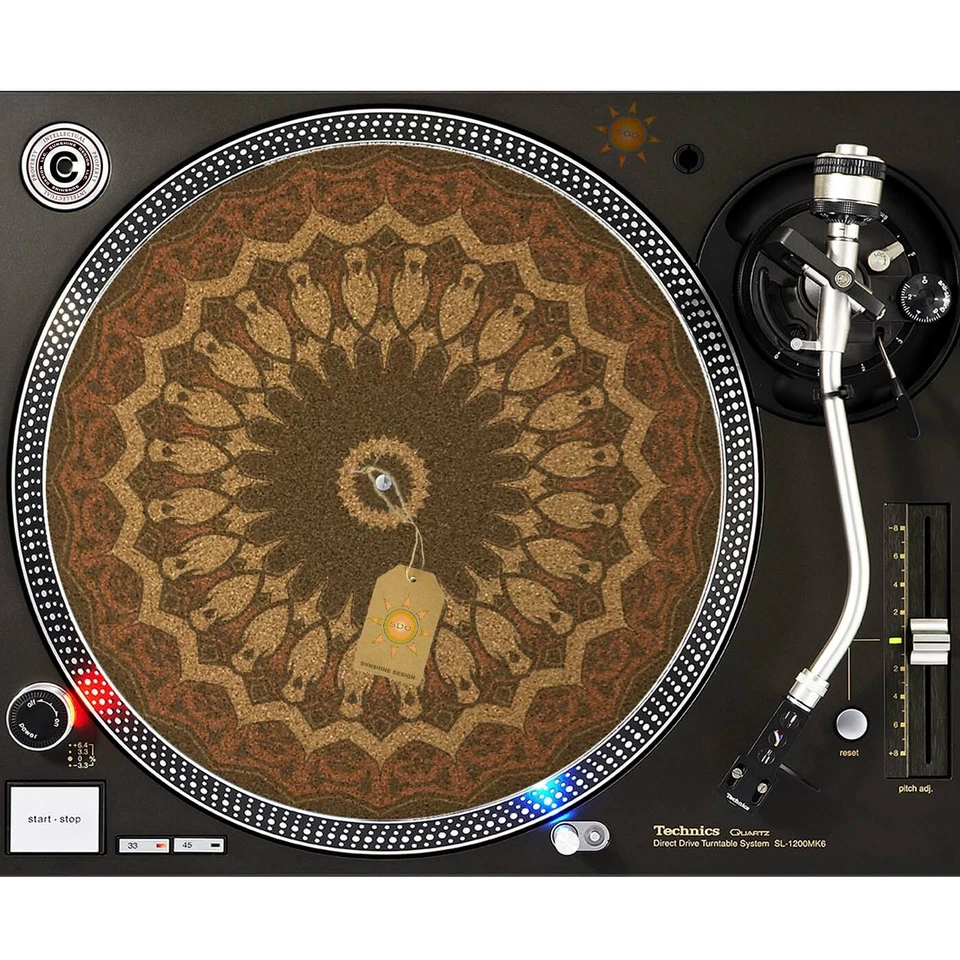 Tocadiscos Tribe Dagger CORK Slipmat 12" para DJ Vinilo LP Audiophile Foto 1 de 1