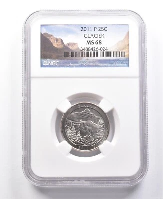 2011-P Washington Quarter Glacier MS68 NGC *7701 - Image 1 of 3