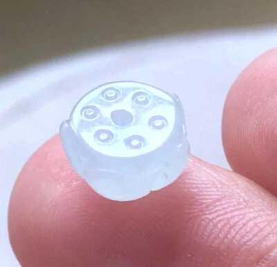 Certifide Grado A Naturaleza Jadeíta Helado Loto Cuentas Translúcido Sin Teñir Naturaleza A Foto 1 de 4