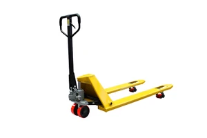 New Super Low Profile Pallet Jack Truck - 1500kg 1.5 Ton Capacity - Yellow - VIC - Picture 1 of 4
