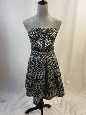 Eva Franco Women’s 4 Geometric Bow Strapless Mini Party Dress  - Image 1 of 4