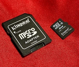 Kingston 4GB Micro SDHC Class 4 Memory Card w/Adapter - Picture 1 of 2