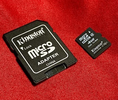 Kingston 4GB Micro SDHC Class 4 Memory Card w/Adapter - Image 1 of 2