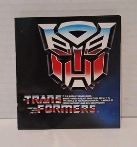Vintage ORIGINAL 1985 G1 Transformers Catalog Autobot Decepticon Checklist NICE! - Picture 1 of 15