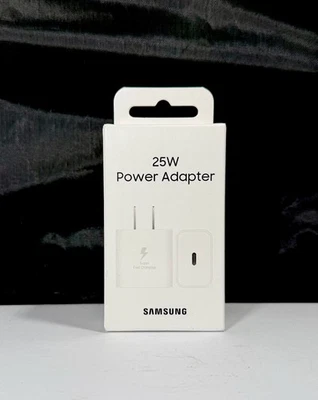 Original Samsung 25w Super Fast Wall Charger USB C Type - New Sealed - White - Image 1 of 3