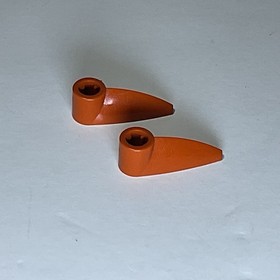 LEGO Bionicle 1 x 3 Tooth with Axle Hole (Bohrok Eye) x346 DARK ORANGE 2 Pieces