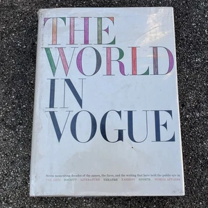 The World In Vogue 1963 HCDJ 1st Edition Illustrated Coffee Table Book ExLibrary - Foto 1 di 6