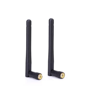 2 Stück SMA Antenne für WiFi 2.4GHz/5Ghz Wireless Router Karte Stecker - Picture 1 of 4