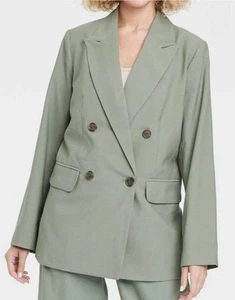 🥥 Blazer donna doppiopetto verde A New Day taglia XL 🆕 - Foto 1 di 4