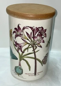 Vintage Portmeirion Botanic Garden Mexican Lily 8 1/2” Storage Canister w/Lid/cb - Picture 1 of 10