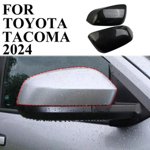 Carbon fiber Style Side Rearview Mirror Guard Cover Trim for Toyota Tacoma 2024+ - Picture 1 of 5