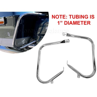 1997-2003 Harley Davidson Electra Glide Road King Glide Saddle Bag Rear Guard - Image 1 of 3