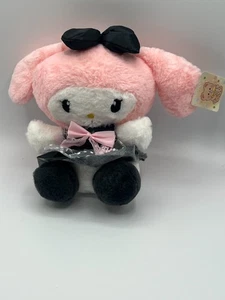 Sanrio My Melody Midnight Melokuro schwarz-weiß gepunktet Plüsch Kawaii Neu mit Etikett - Bild 1 von 8