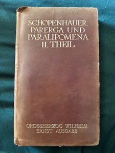 Vintage German edition of Arthur Schopenhauer's "Parerga und Paralipomena"  - Bild 1 von 5