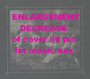 Here RESIZING service only for Cover Lid Picture Image for antique Music Box - Picture 1 of 12